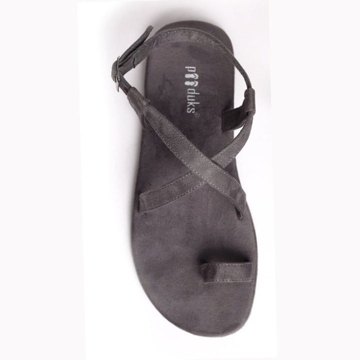 Sky Grey Super Classy Flat Sandal For Men | Consciously Crafted by Hands