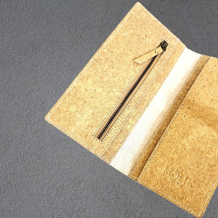 Beige Hand Wallet | Clutch |  Made of Coconut Leather | Smart | Light weight