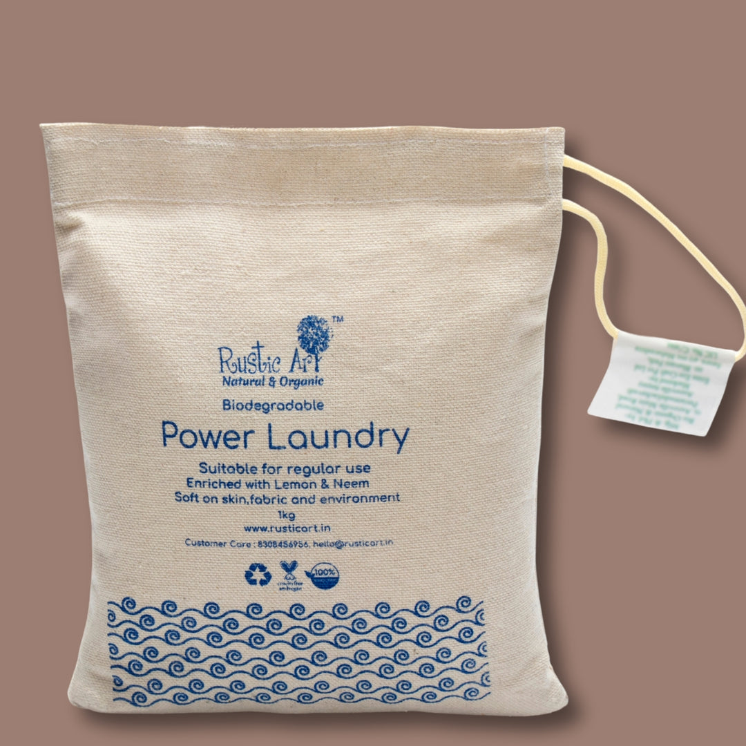 Biodegradable Laundry Powder | Lemon And Neem Made | Soft on Skin-Fabric | 1 KG