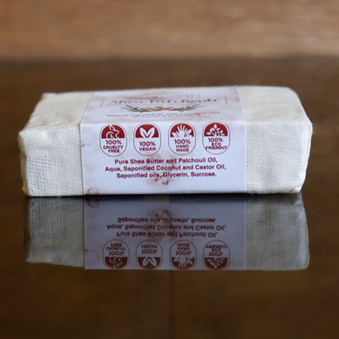 Shea Patchouli Handmade Soap | 100% Natural | Refreshing Aroma | 100 GM