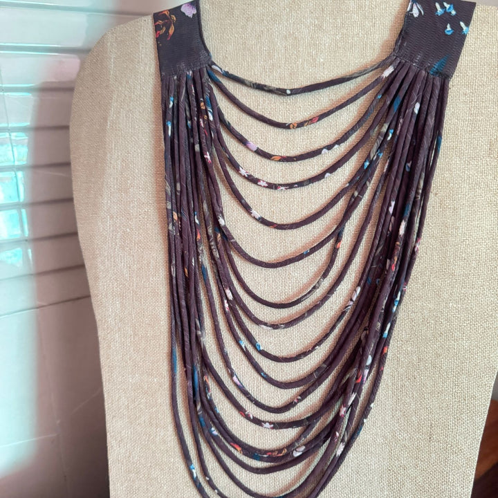 Multi Strings Boho Necklace For Women | Hand Crafted | Chocolate Brown