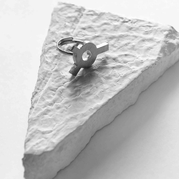 Seul | Silver Finish Brass Ring | Hand-Crafted | Sustainable | Minimalistic Design