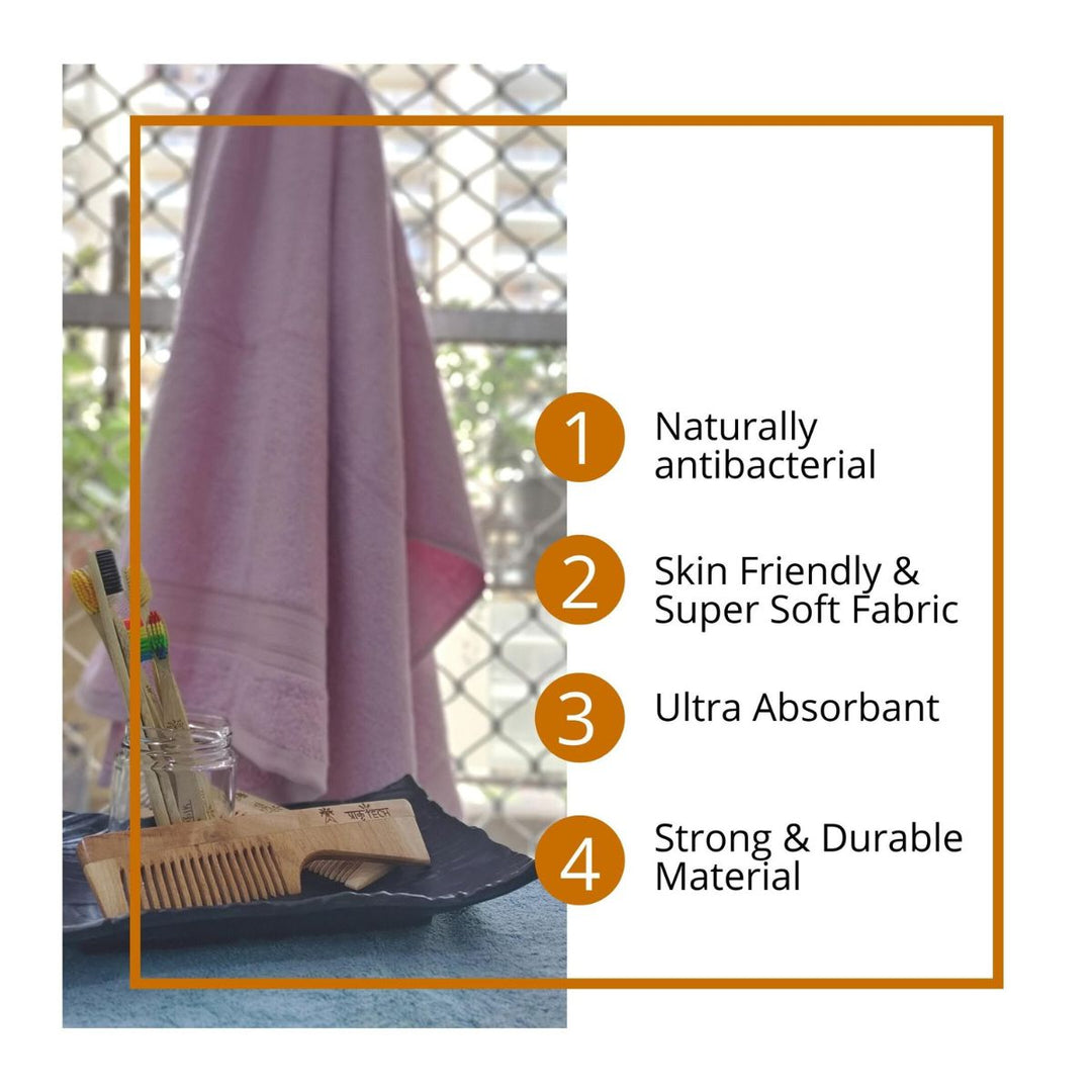 100% natural Bamboo Bath Towel (Single Piece) 600 GSM (Turquoise), Eco  Friendly, Soft & Gentle on Skin