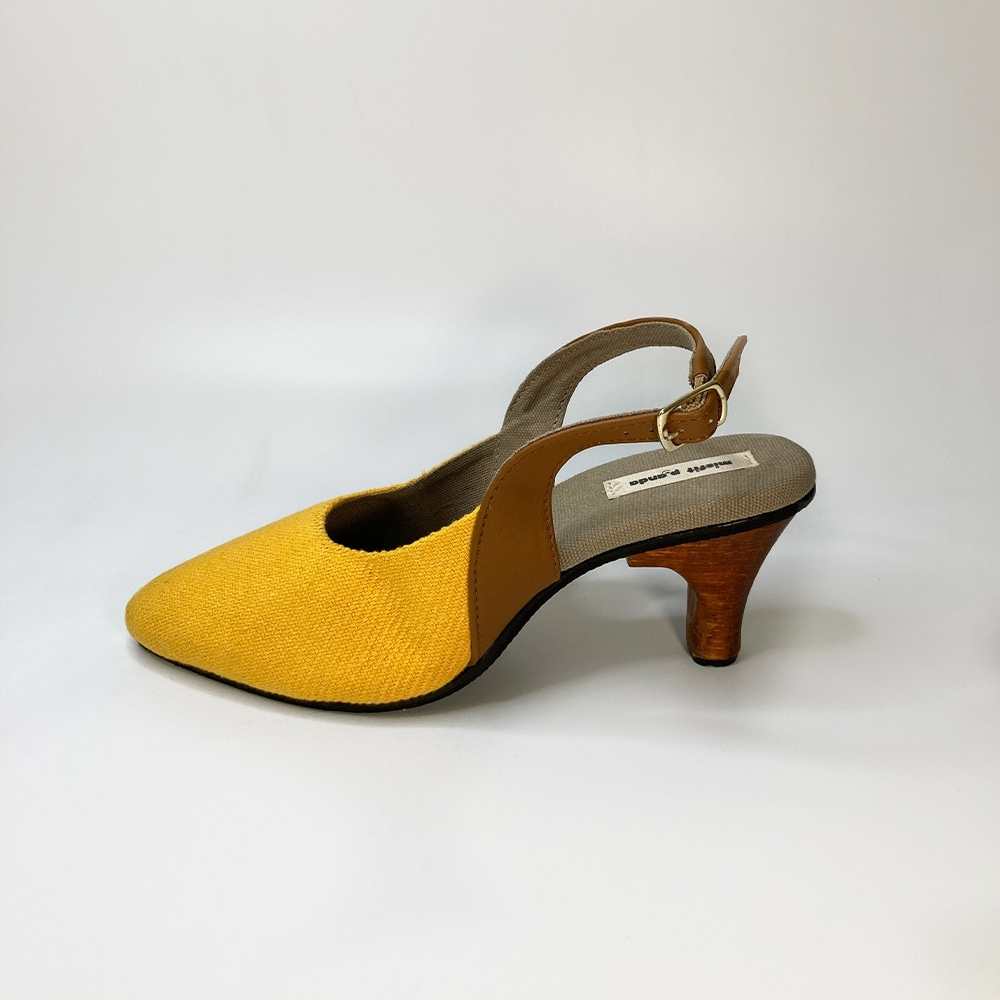 Mustard Slingback for Women | Cactus Leather | Effortless Elegance