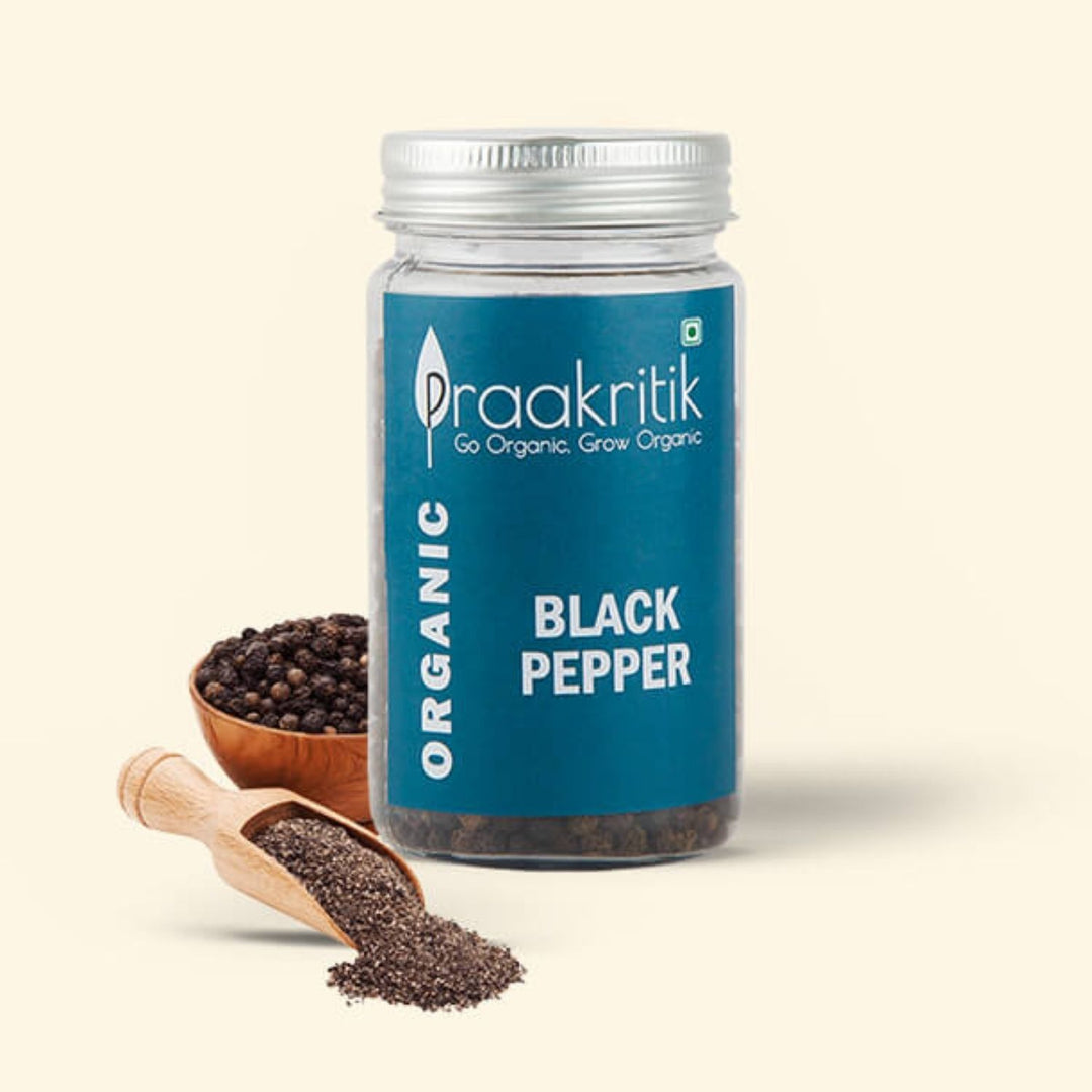 Organic Black Pepper Whole | Aromatic Condiment | Vitamin Rich |100 GM