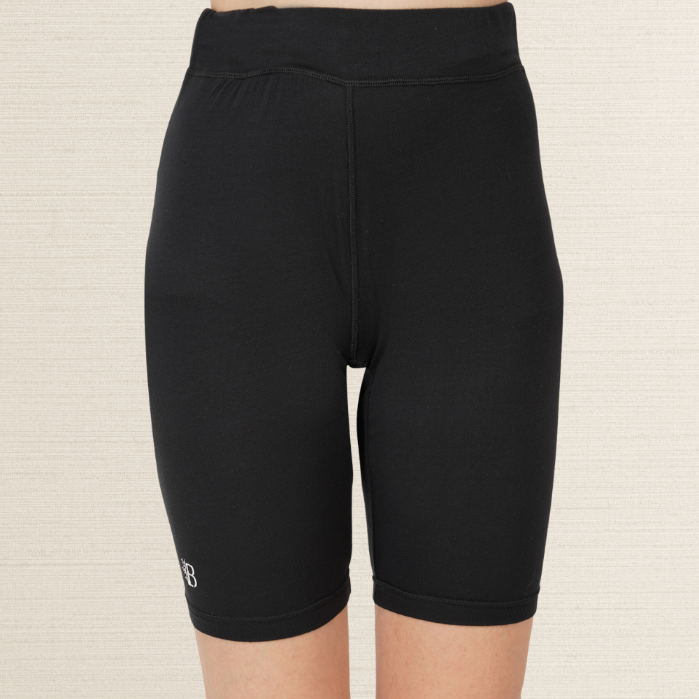 Cycling Shorts | Bamboo Fabric | Breathable | Comfortable | Women Active Wear | Black