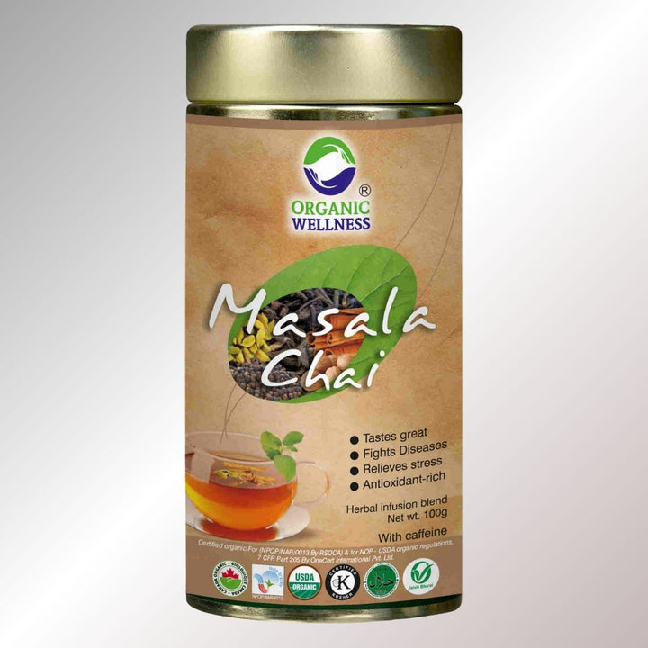 Masala Chai | Caffeine Free | Refreshing & Nurturing | 100% Organic | Tin Pack Of 100 GM