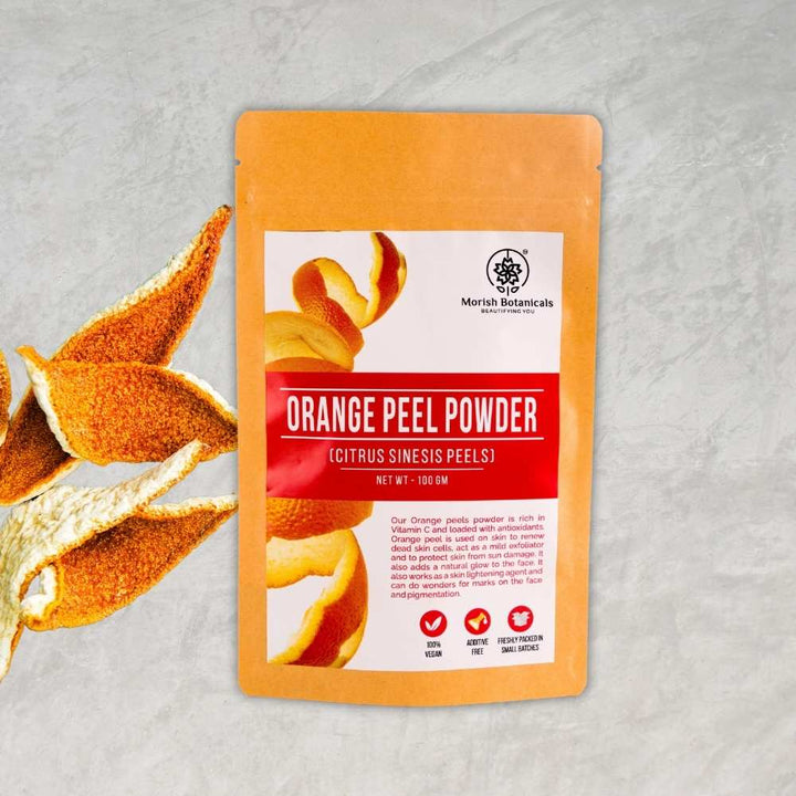 Orange Peel Powder | Skin Brightening | Tan Removal | Oily Skin | Vegan | 100 GM