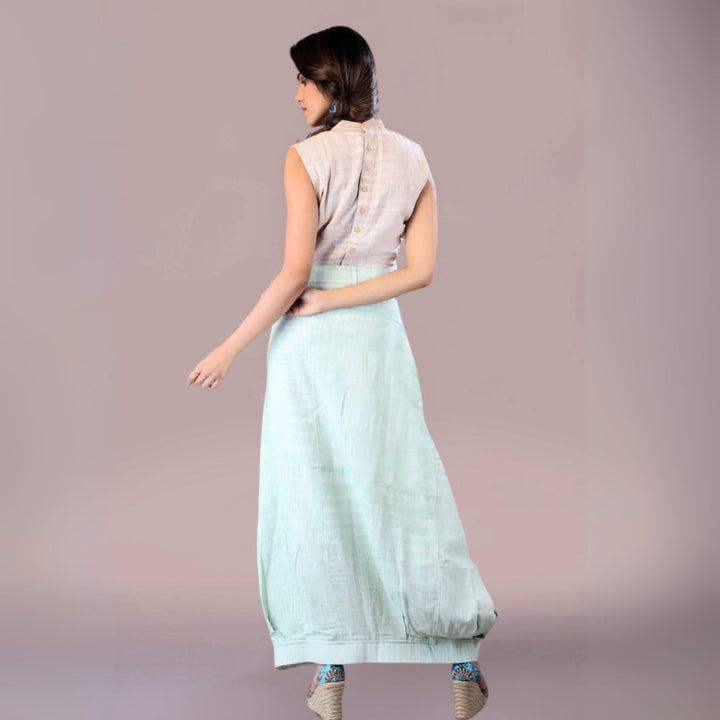 Boomerang Cotton Co-ord Set | Pastel & Mint Green | Hand-Crafted | Stylish