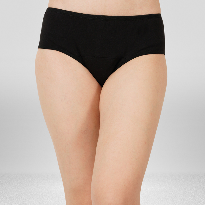 Leak Proof Panty + Panty Liner | Eco-Friendly | Bamboo Fabric | Black