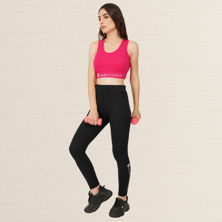 Yoga Pants | Sustainable | Eco-Friendly | Workout Wear | Women Active Wear | Black