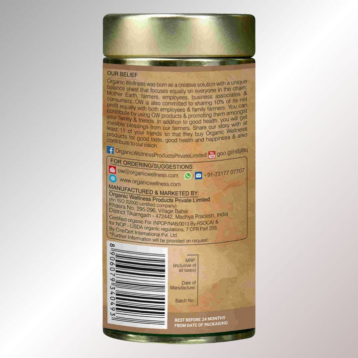 Masala Chai | Caffeine Free | Refreshing & Nurturing | 100% Organic | Tin Pack Of 100 GM