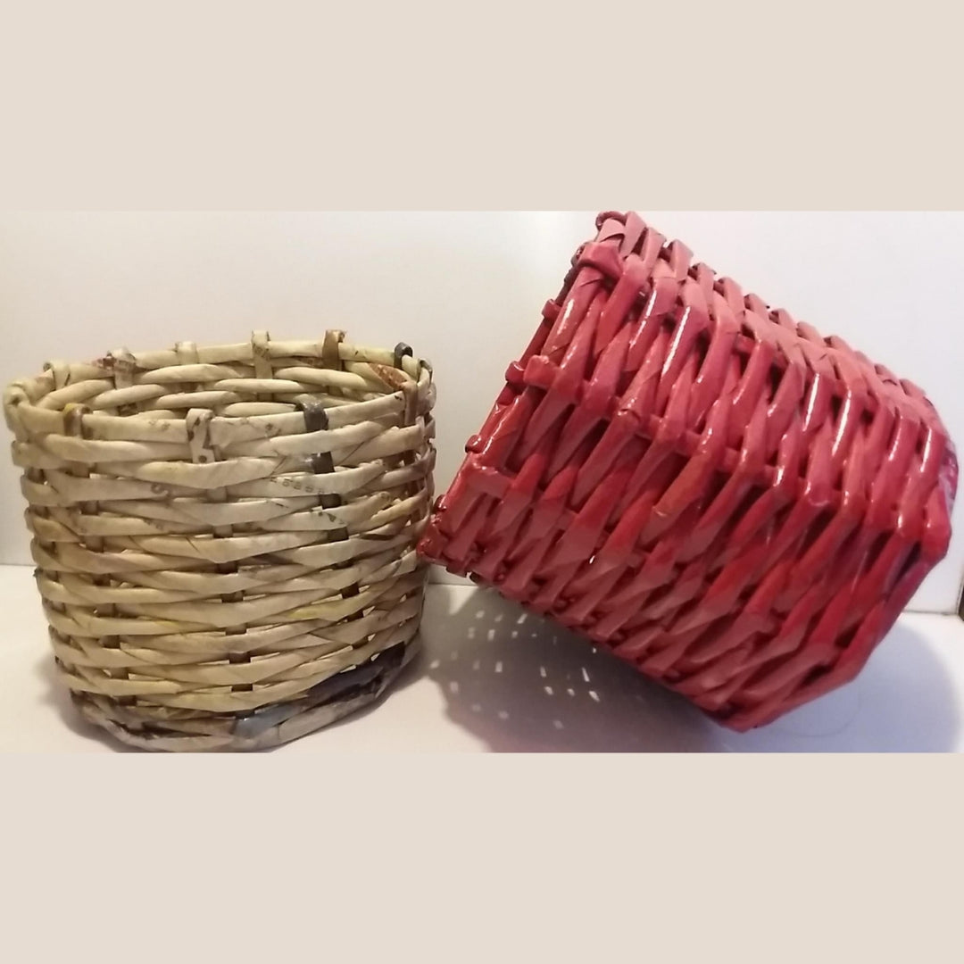 Cutlery Holder Hand Crafted with Paper Coiling | Unique Kitchen Accessory | Set of 2