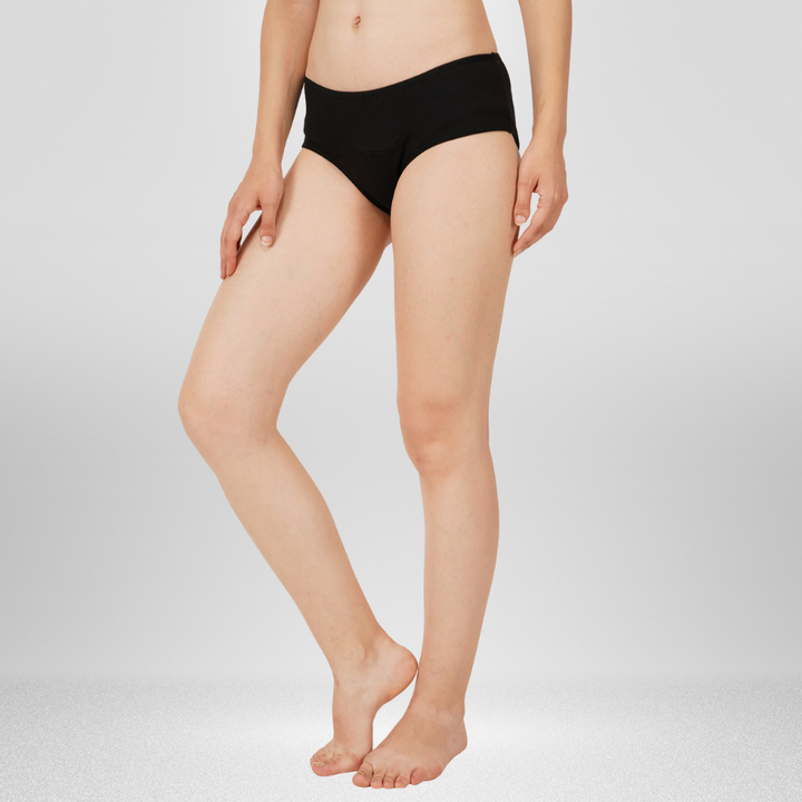 Leak Proof Panty + Panty Liner | Eco-Friendly | Bamboo Fabric | Black