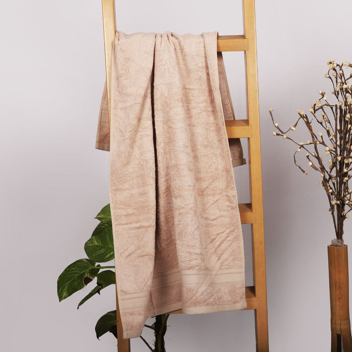 Natural Bamboo Bath Towel | Eco Friendly | Chemical Free | Beige | Single Piece