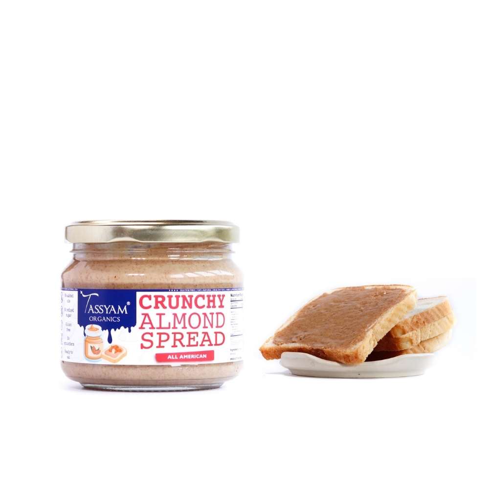 Crunchy Almond Butter | Organic |  Natural | Gluten Free |300 GM