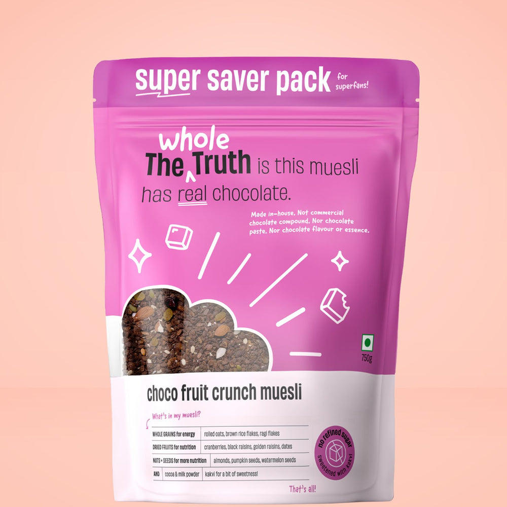 Supersaver Breakfast Muesli- Choco Fruit Crunch | With Real Chocolate | Pack of 2