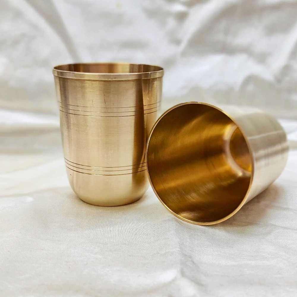 Kansa Water Tumbler | Sustainable | Bronzeware | 150 ML | Set Of 2