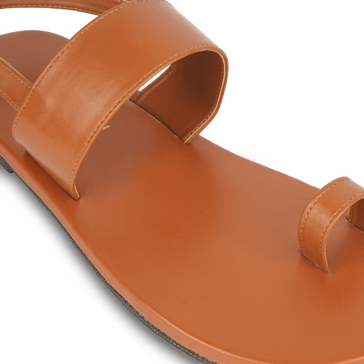 Brown Flat Sandals For Men | Timeless & Versatile Design | Hand-Crafted | Vegan