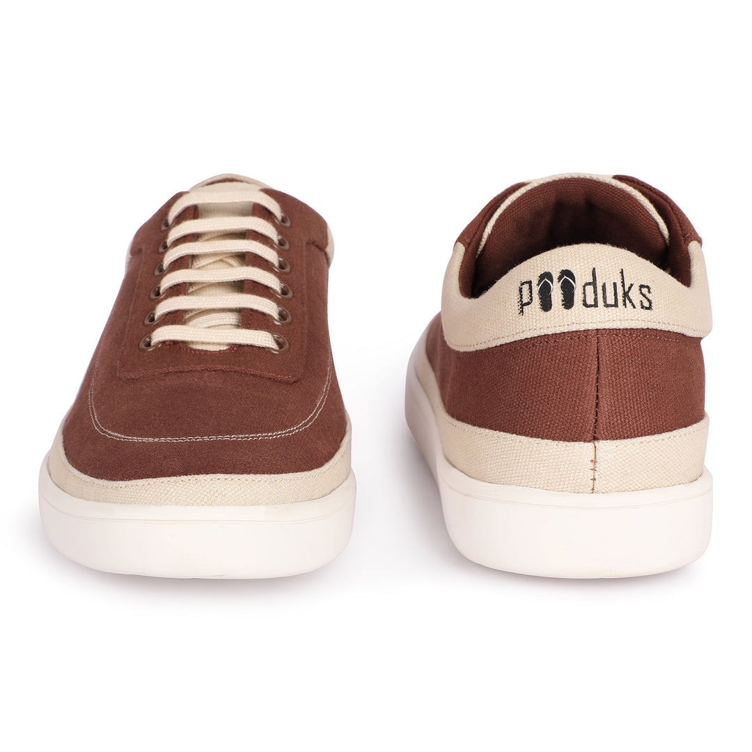 Anti-Skid Sneakers | Biodegradable & Recycled | Wooden Brown Colour