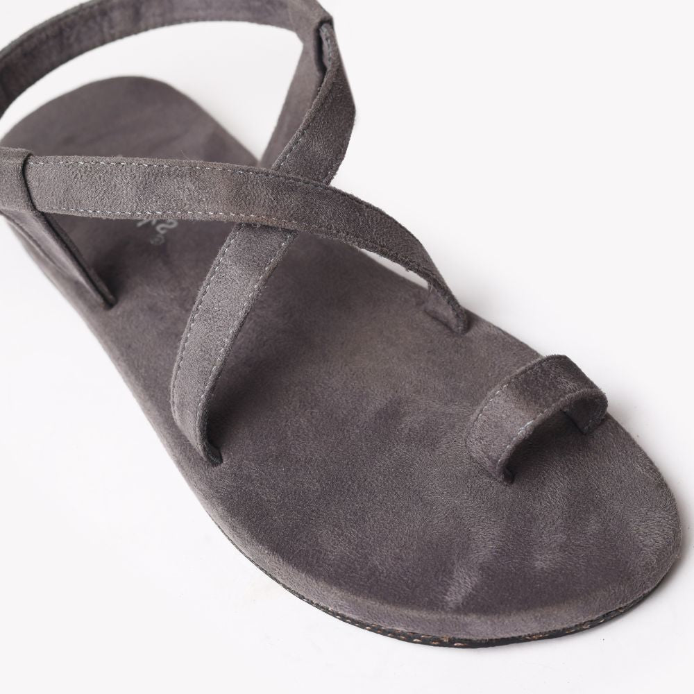 Sky Grey Super Classy Flat Sandal For Men | Consciously Crafted by Hands