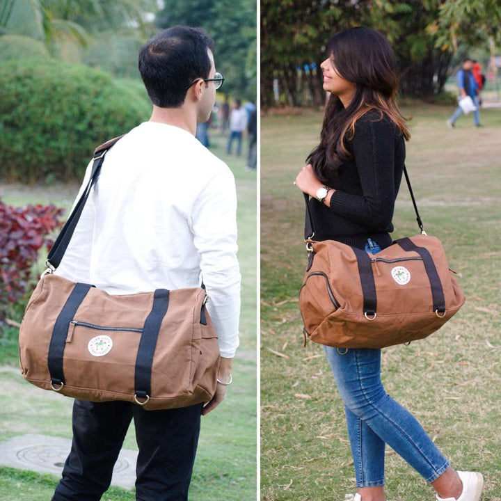 Rhino Duffel Bag | Classic Style & Multi-Functional | Handcrafted in Kolkata