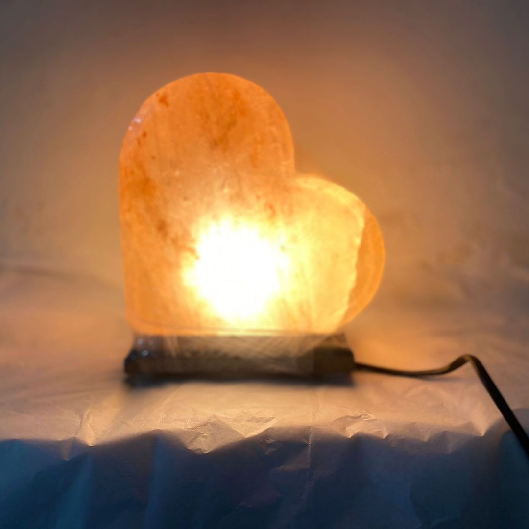 Heart Shape Himalayan Salt Lamp | Hand-Crafted |