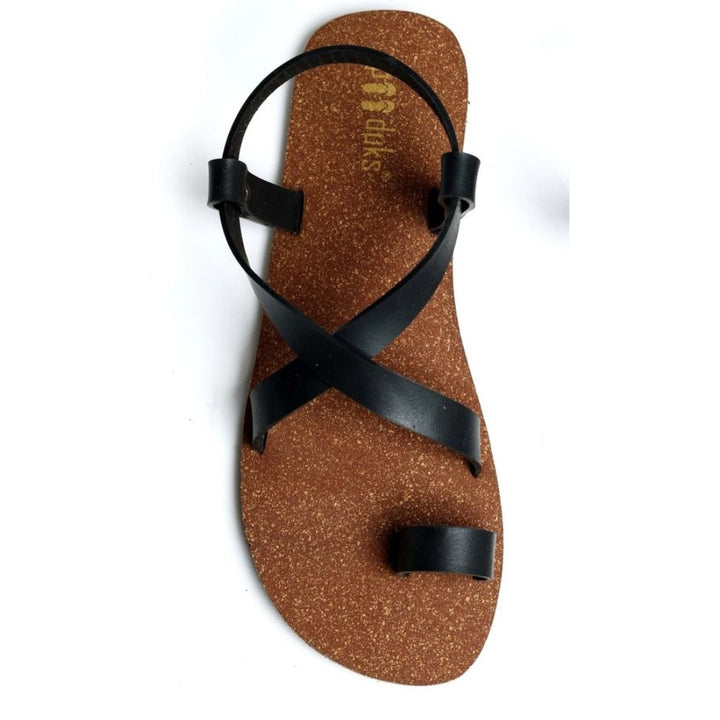 SKO Cork Sandals | Made of Recycle Tyre Tube Rubber | Unisex | Black & Brown