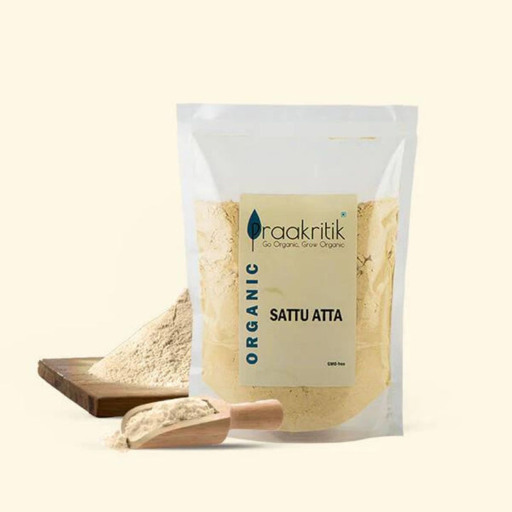 Organic Sattu Atta  | Protein Rich Healthy Flour | Aids Muscle Repair | 500 GM