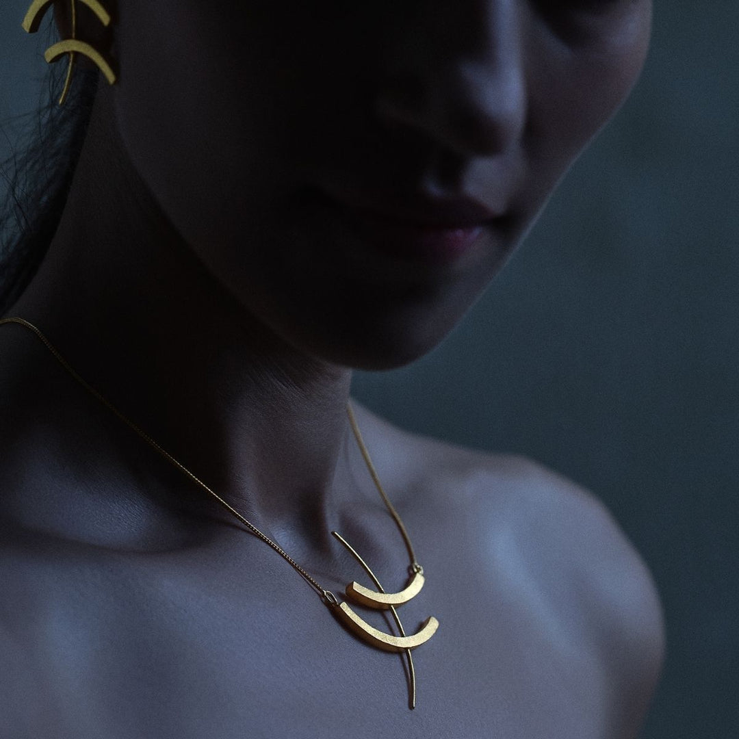 Tohu Gold Finish Charm | Brass Jewellery | Hand-Crafted | Sustainable | Bespoke