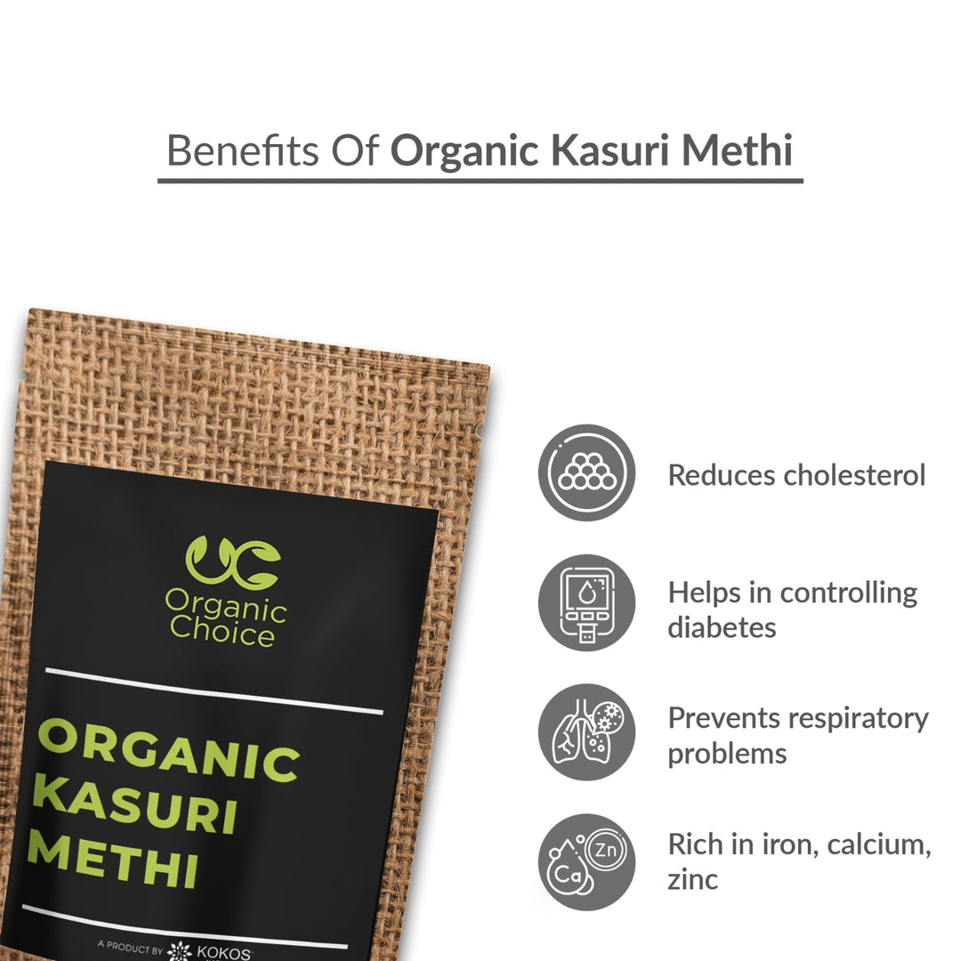 Organic Kasuri Methi | Dried Fenugreek Leaves | Pack Of 2 | 50 GM