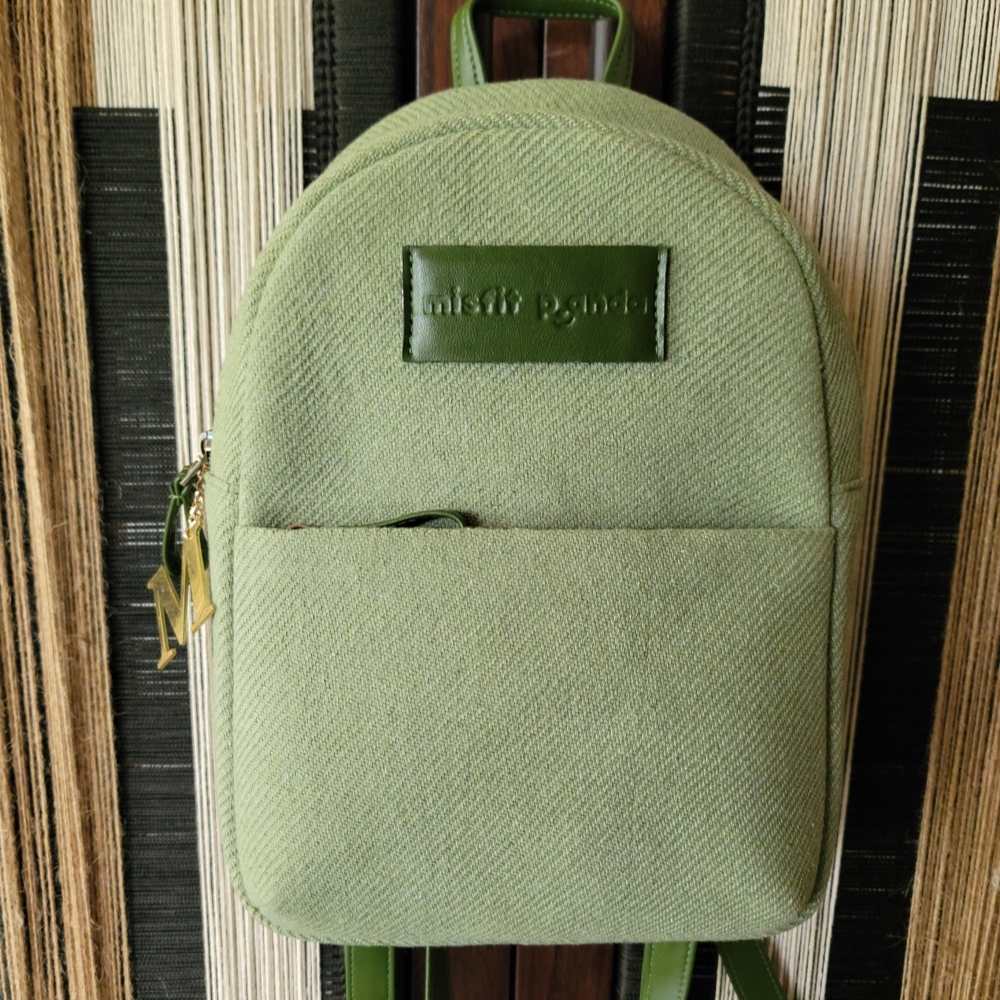 Olive Green Backpack | Personalised | Travel With Sustainable & Organic Make