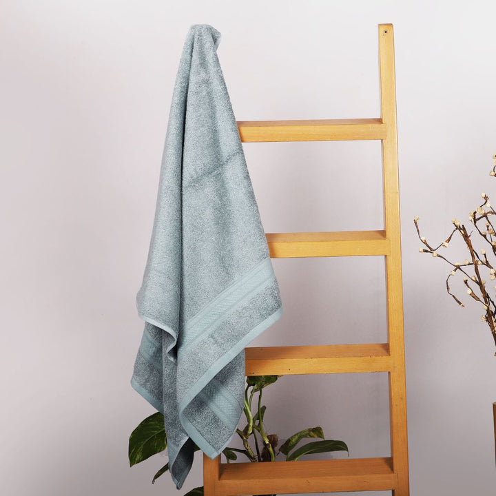 Natural Bamboo Bath Towel | Eco Friendly | Chemical Free | Turquoise | Single Piece