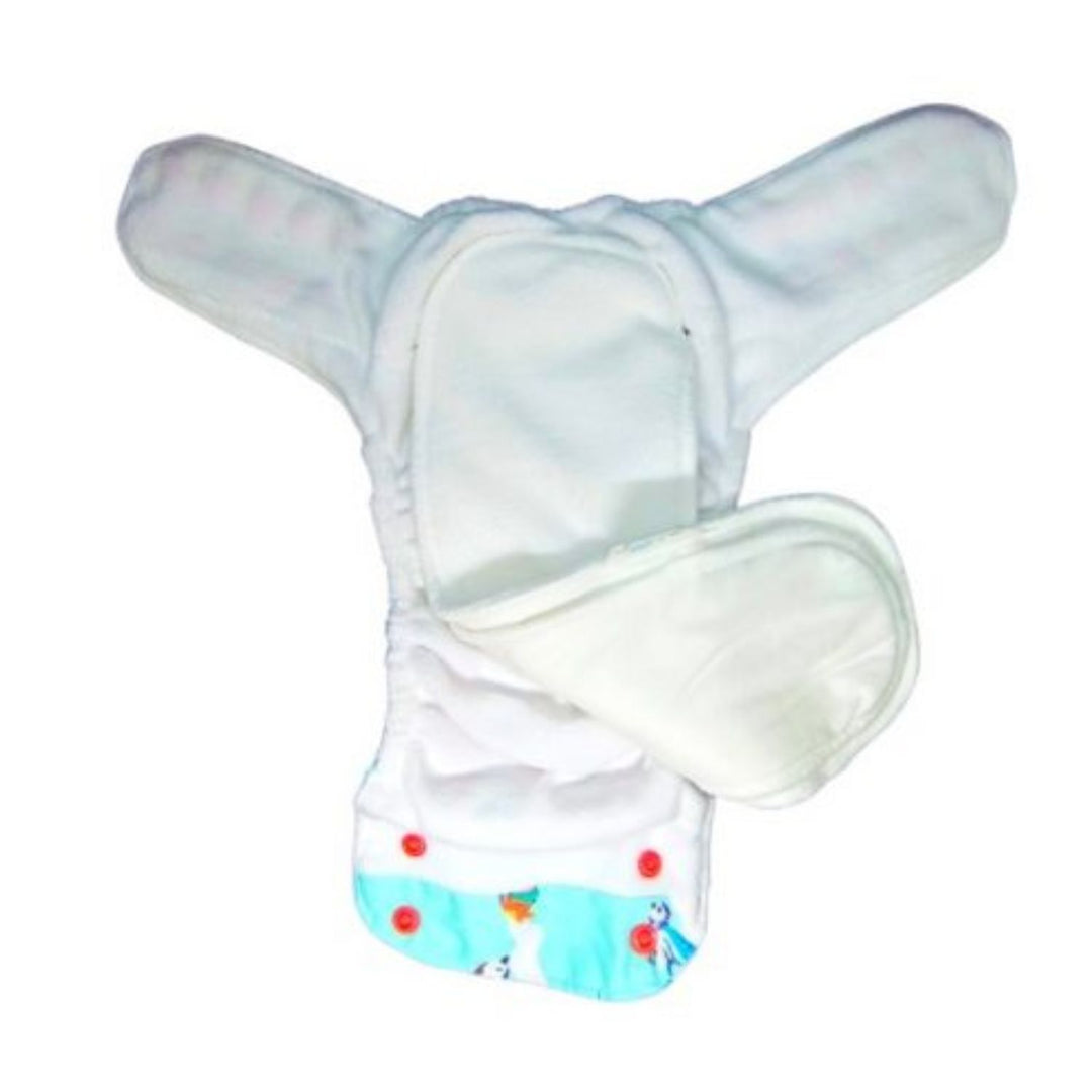 Fly High Birdie Cloth Diaper With Organic Cotton Inserts | Trim Fit | Reusable