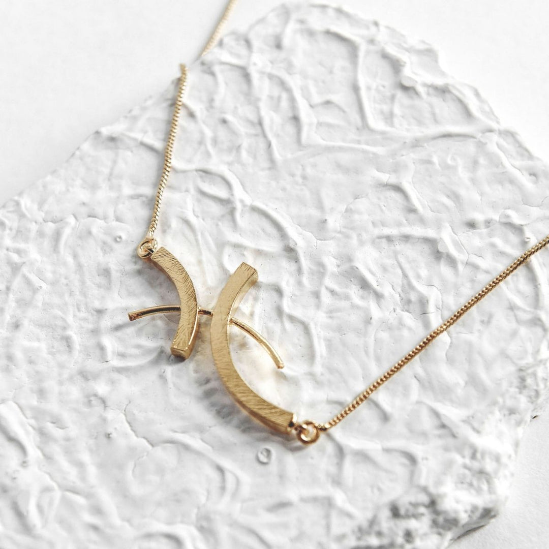 Eke Gold Finish Charm | Unique Brass Jewellery | Hand-Crafted | Sustainable