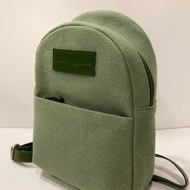 Olive Green Backpack | Personalised | Travel With Classic Charm