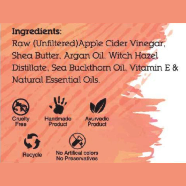 Apple Cider Vinegar Cleansing Cream | Shrinks Pores & Clears Acne | Dull & Greasy Skin | 40 MG 