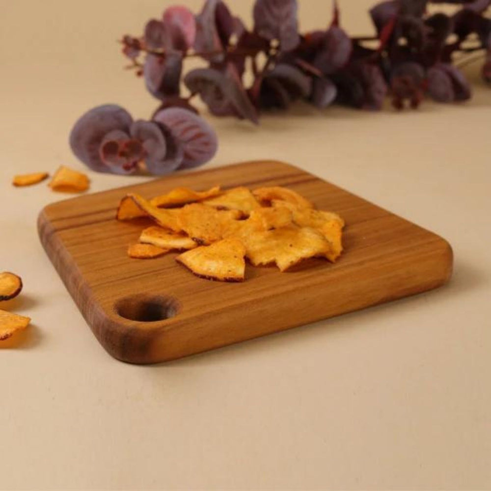 Mini Chopping Board / Serving Platter | Teak Wood | Hand-Crafted | 7 Inch