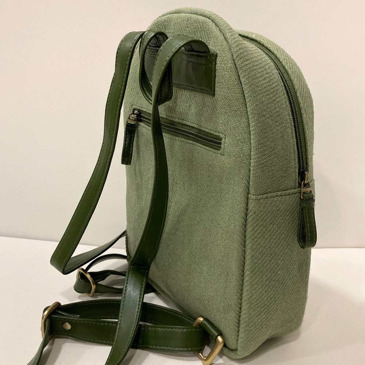 Olive Green Backpack | Personalised | Travel With Classic Charm