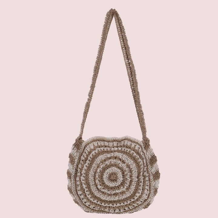 The Mandala Women Hand Bag | Hand-Crochet | Jute | Brown