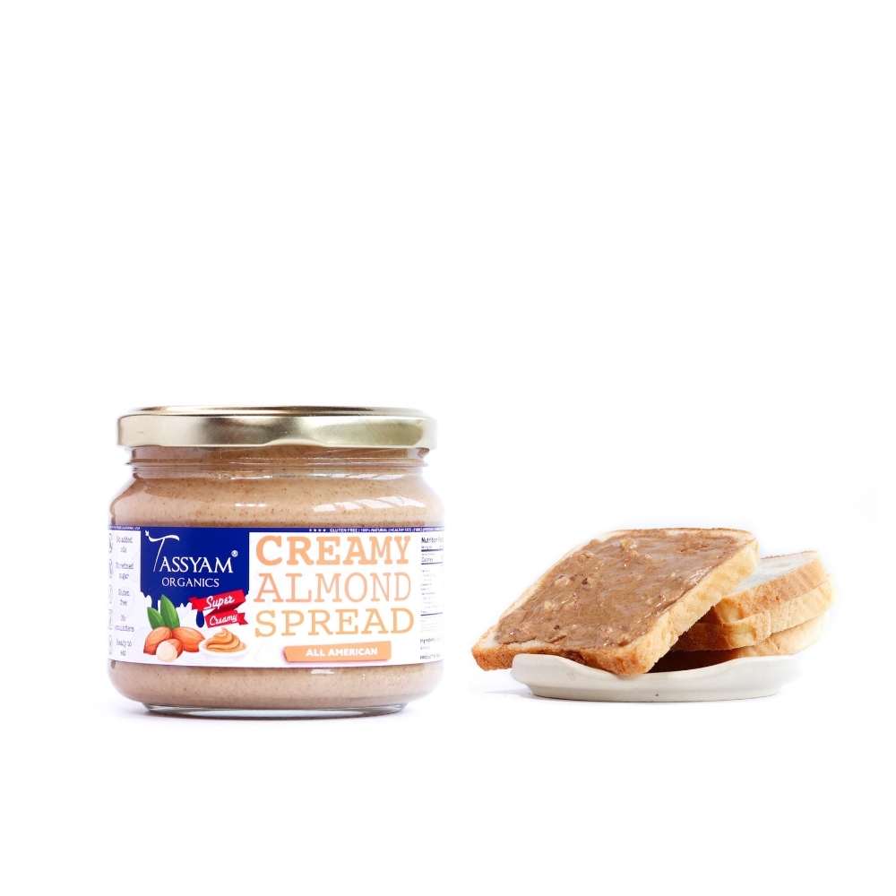 Creamy Almond Butter | Organic |  Natural | Gluten Free | 300 GM