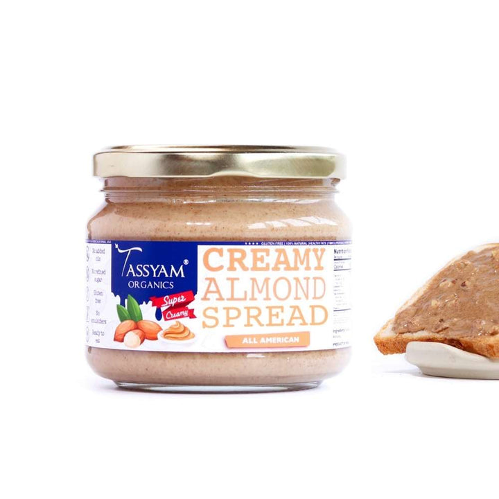 Creamy Almond Butter | Organic |  Natural | Gluten Free | 300 GM