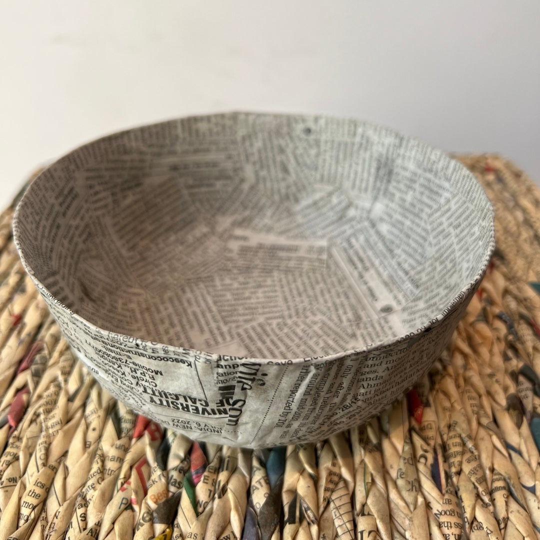 Papier Mache Bowls | Unique Table Accessory | Set of 2