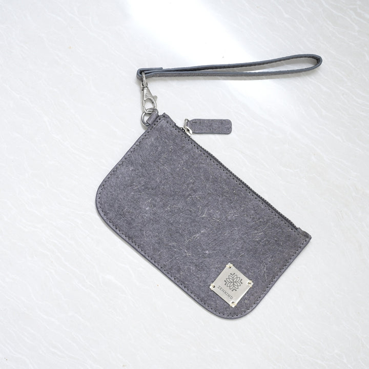 Women Wrist Bag | Coconut Leather | Simple And Smart Accessory | Grey