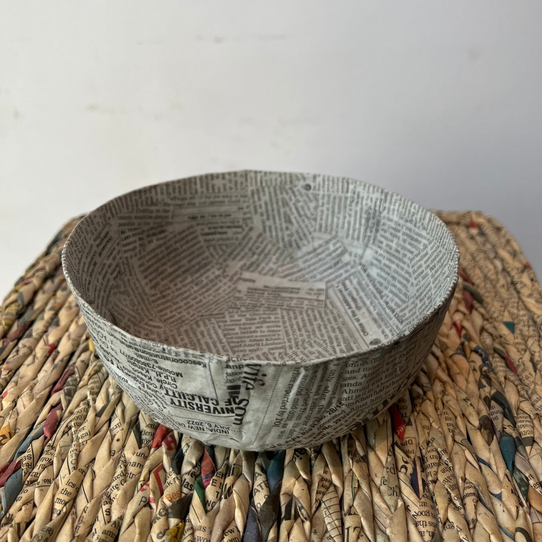 Papier Mache Bowls | Unique Table Accessory | Set of 2