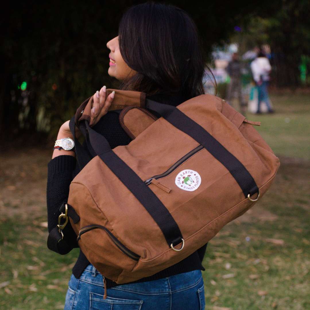 Rhino Duffel Bag | Classic Style & Multi-Functional | Handcrafted in Kolkata