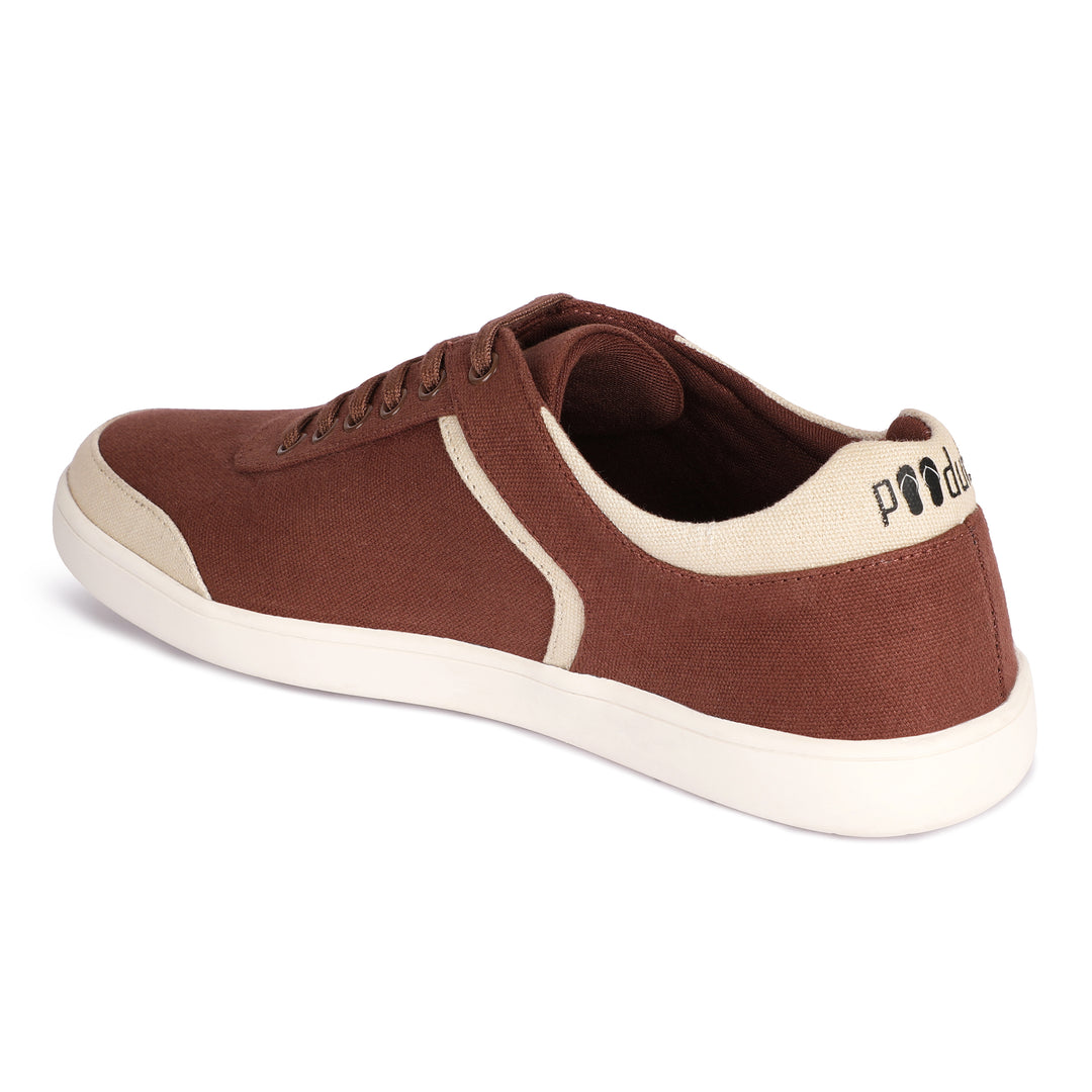 Brown Eco Sneakers | Fusion of Style & Comfort | Water Repellant & Odour Free