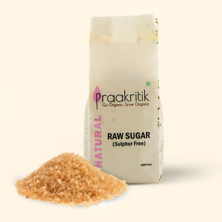 Natural Raw Sugar | Certified Organic | Sulphur-Free | GMO-FREE | 500 GM