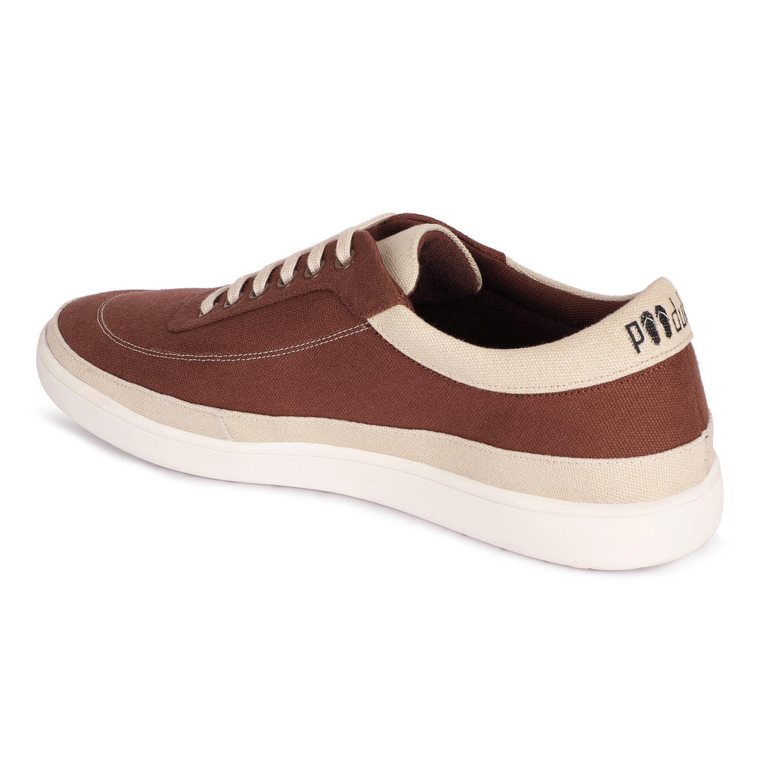 Anti-Skid Sneakers | Biodegradable & Recycled | Wooden Brown Colour