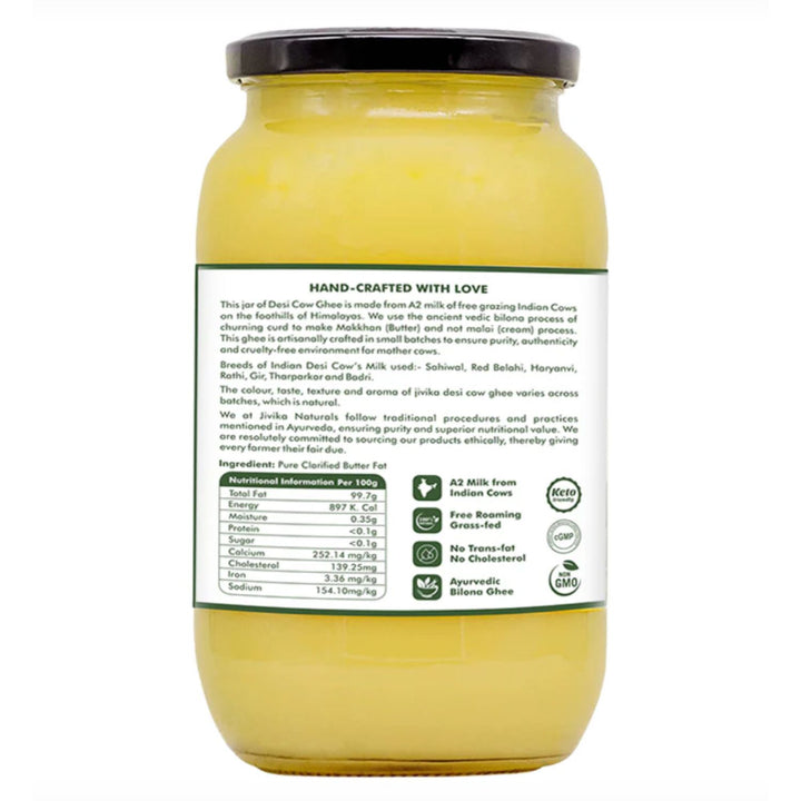 A2 Desi Cow Ghee | From Grass-Fed Cows | Hand-Churned | 250 ML